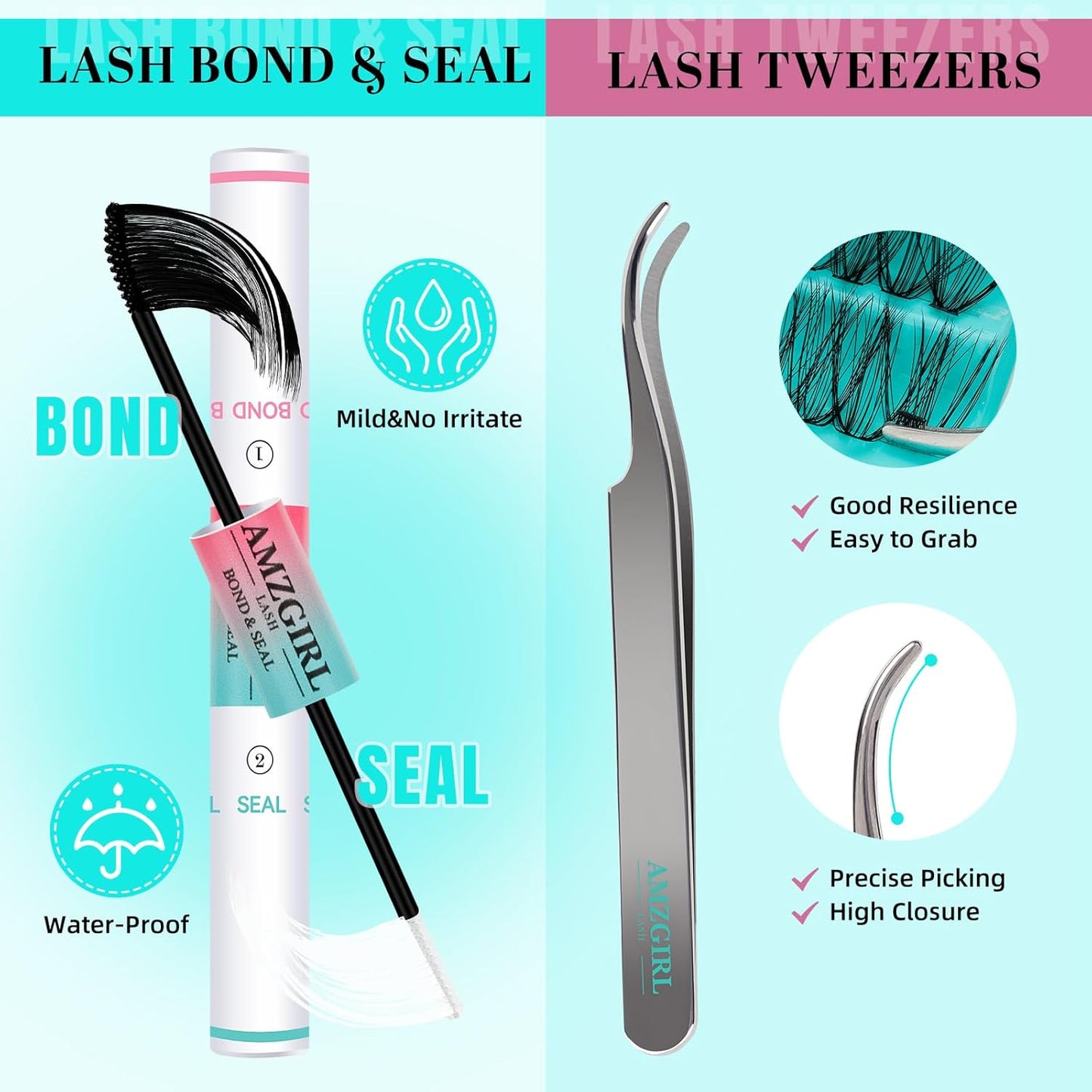 Lash Clusters Kit 200PCS 30D Eyelash Extension Kit D Curl Wispy Eyelash Clusters DIY Natural Individual Lashes Kits Lashes Extensions Kit with Lash Bond and Remover Eyelash Tweezer at Home(White Bond)