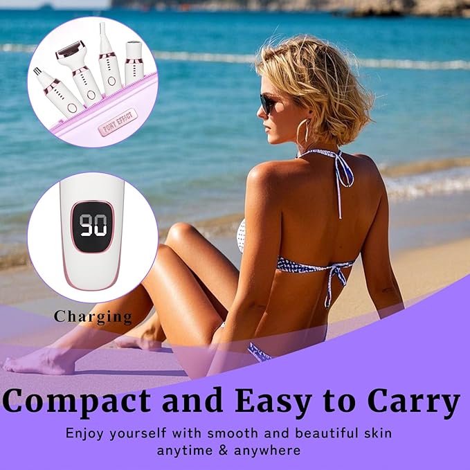 Electric Razors LED Display for Women Men, 2025 Wet/Dry Ladycsdc Shaver,4 in 1 Cordless Hair Remover with IPX7 Waterproof,Smooth & Silky HTYSFTb Electric Grooming Set