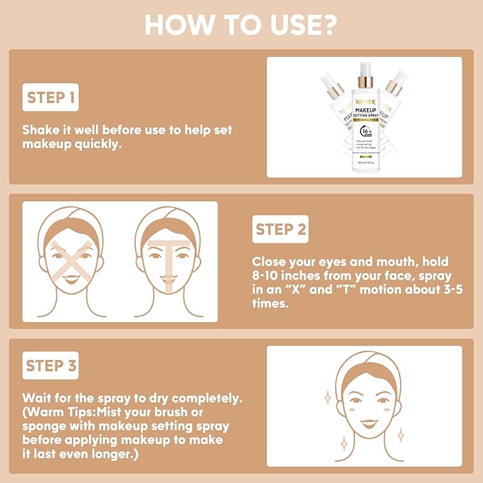 Makeup Setting Spray, 8.12 Fl Oz Matte Finishing Spray, Ultra Fine Setting Mist, Long Lasting Fixing Spray, Lightweight Oil Control Hydrating Refreshing Fast Drying, Vegan & Cruelty-Free