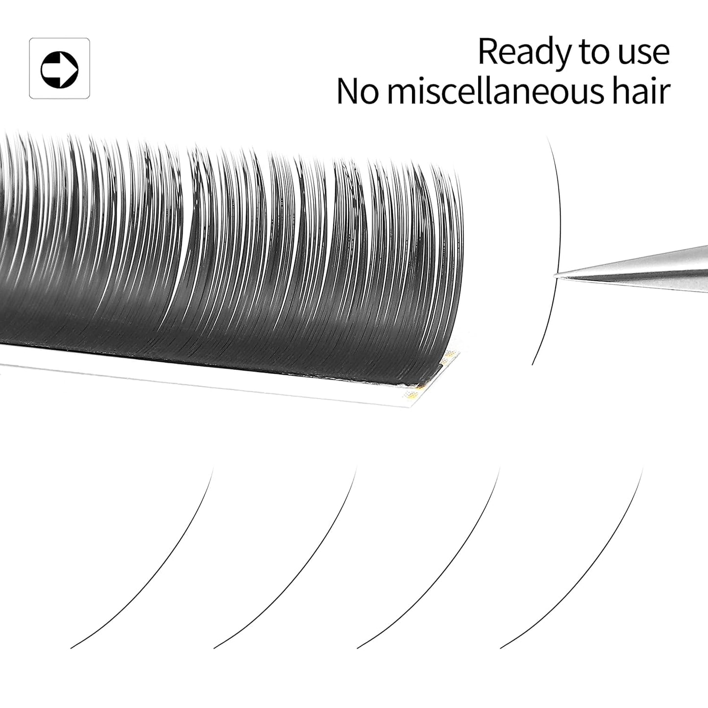 Lash Extensions Supplies Eyelash Extensions 0.05/0.07/0.15mm Thickness Classic Lashes C/D Curl 14mm individual lashes Matte Black Volume Lashes Soft Professional Use(0.05-D,14mm)