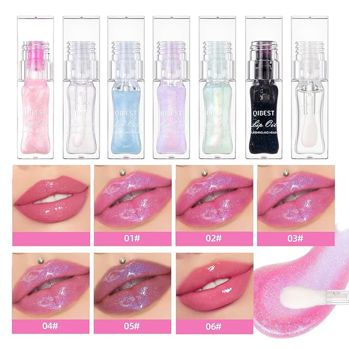 Magic Color Changing Moisturizing Lip Glow Oil Plumping Glimmer Glow Lipstick, Hydrating Lip Gloss Lip Care, Long Lasting Non-sticky Fresh Texture Lip Oil (Color Changing 03)