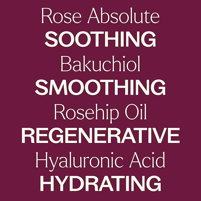 Plant Therapy Rose with Bakuchiol Facial Serum 1 oz with Rose Extract, Rosehip Seed Oil, and Carrot Seed Oil, Reduces the Appearance of Fine Lines & Wrinkles