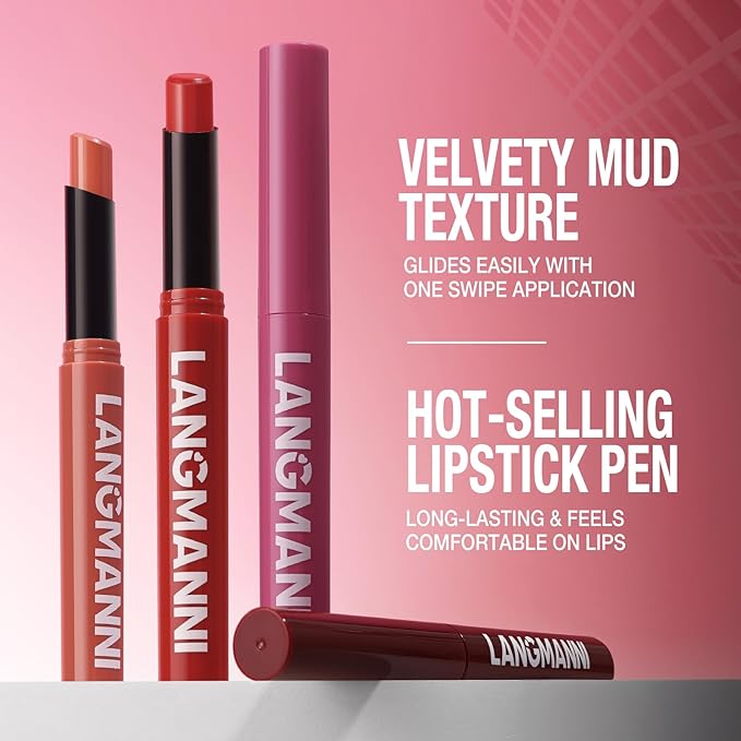 Jolilab 8Pcs Velvet Matte Lipstick Nude Matte Soft Dark Color Stick High Pigmented Long-Lasting Waterproof Lip Stick Lip Balm Beauty Cosmetics Gift for Girls and Women(01-06+11+12