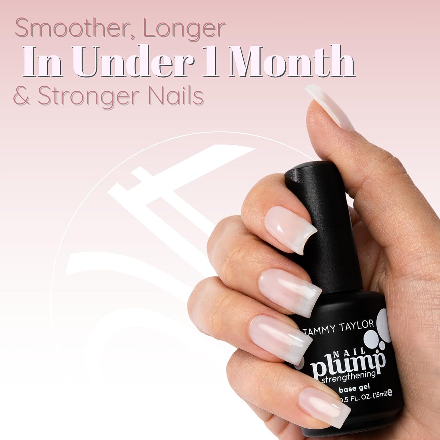 Tammy Taylor Nail Plump Nail Hardener | Extra Strength Healthy Natural Nail Strengthener Polish for Thin Nails and Split Nail Growth Oil Treatment | Helps Repair Nail Biting Damage | Deluxe Kit