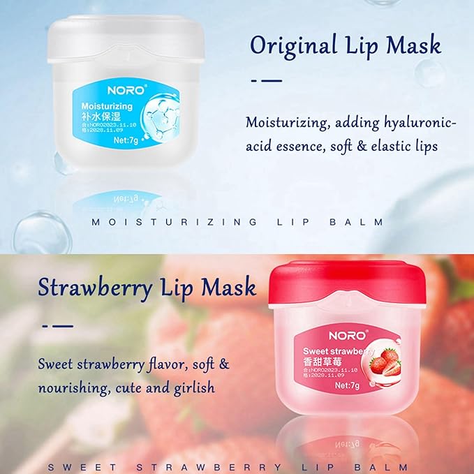 Lip Balm Hydrating, Lip Balm Lip Sleeping Mask, Lip Moisturizer For Lip Care, Lip Mask Overnight Nourishing Cracked Lips, Lip Care Products Birthday Gifts Set For Teens – 8pcs