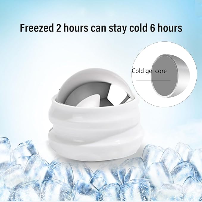 Cold Massage Roller Ball - Gifts for Boyfriend Him Men Women, Stays Cold for 6 Hours, Muscle Recovery Tools,Personal Care Massage Essentials,Rapidly Relieve Muscle Pain and Tension
