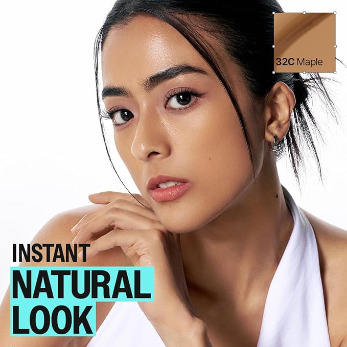 CLIO Kill Cover Founwear Cushion The Original – 20 Shades, Buildable Light to Medium Coverage, Natural Finish, Korean Makeup Foundation, Long-Lasting Skin Fit, 32C MAPLE