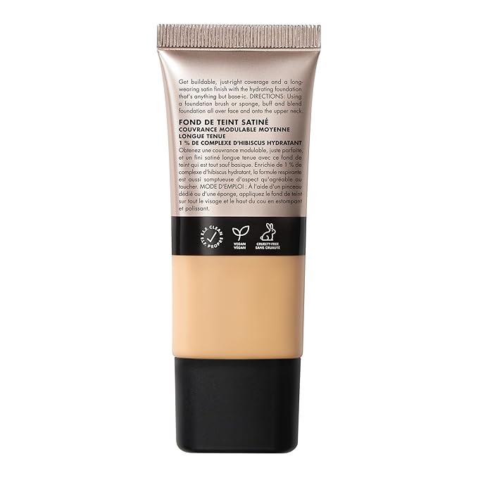 e.l.f. Soft Glam Foundation, Medium Coverage, Long-Lasting & Buildable Foundation For A Smooth, Satin Finish, Vegan & Cruelty-Free, 24 Light Warm