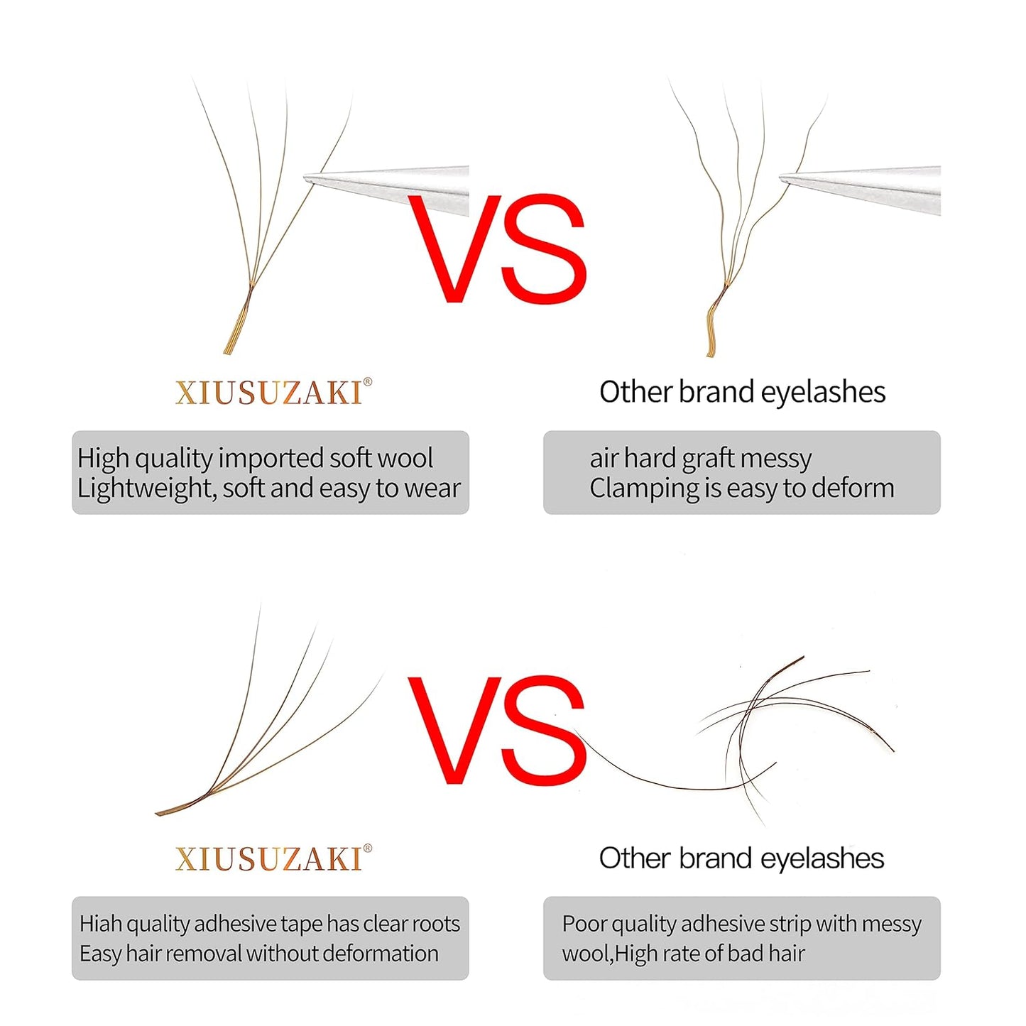 Lash Extensions Brown 4D W Eyelash Extensions W Shape 0.07mm Thickness C Curl 10mm Premade Fans Lashes Colored Lash Extension Volume Lashes Individual Lashes(W-Brown-4D-0.07-C,10mm)