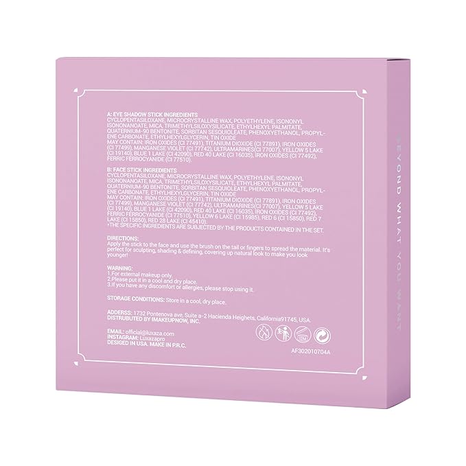 Neutral Eyeshadow Stick Makeup 6PCS Set, Brown Metallic Shimmer Matte Cream Eye Shadow Eyeliner Brightener Pencil Crayon - GRAPE WINE