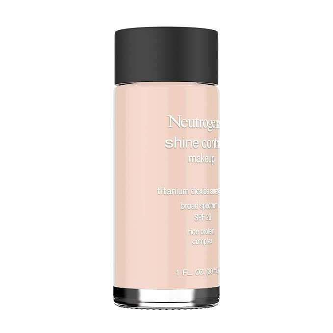 Neutrogena Shine Control Liquid Makeup Broad Spectrum Spf 20, Natural Ivory 20, 1 Oz.