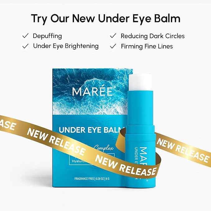 MAREE Pink Eye Gels - Marine Collagen Under Eye Patches for Puffy Eyes and Dark Circles - Undereye Mask Patches for Women - Hydrating Gel Eye Masks with Rose Water - Parches Para Ojeras Gel Pads