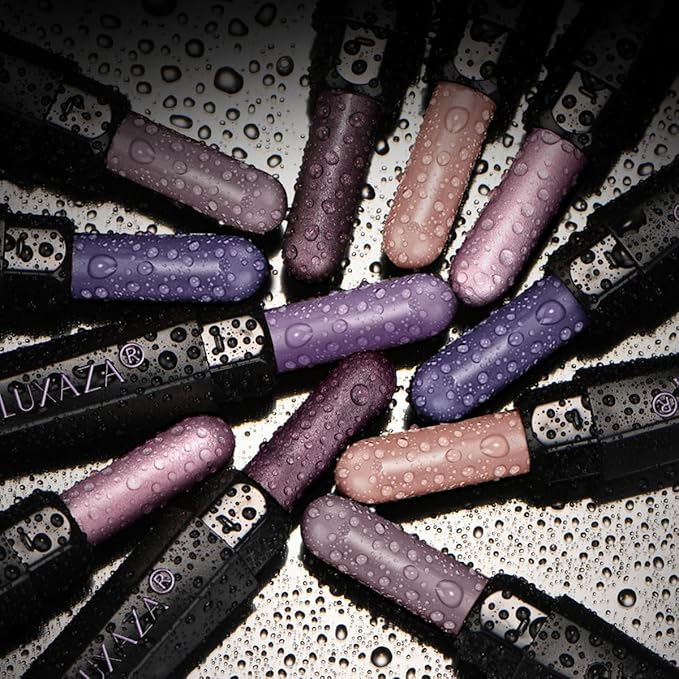 Purple Eyeshadow Stick Makeup 6PCS Set, Metallic Shimmer Matte Cream Eye Shadow Palette Brightener Pencil Crayon - BLUEBERRY