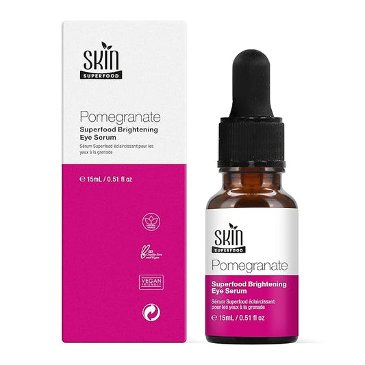 Pomegranate Superfood Brightening Oily Eye Serum 100% Natural and Vegan 0.53 Fl Oz (15ml)
