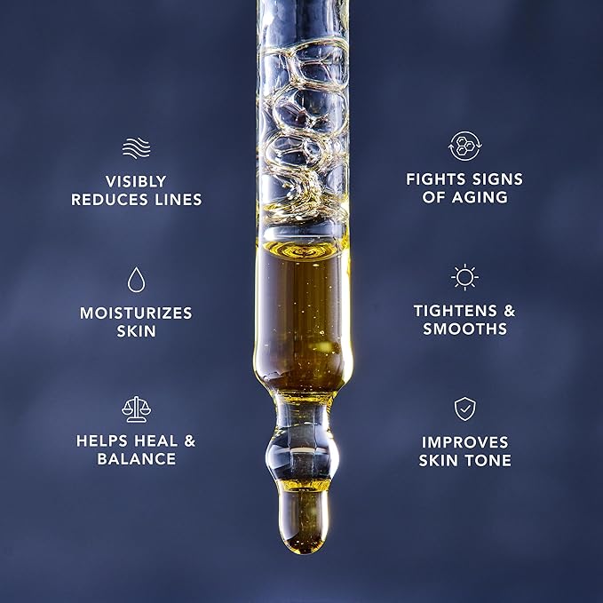 Caldera + Lab The Good | Men's Organic Moisturizing Face Serum for Dry, Sensitive, & Normal Skin – Vegan, Natural & Antioxidant Packed Skincare Facial Oil