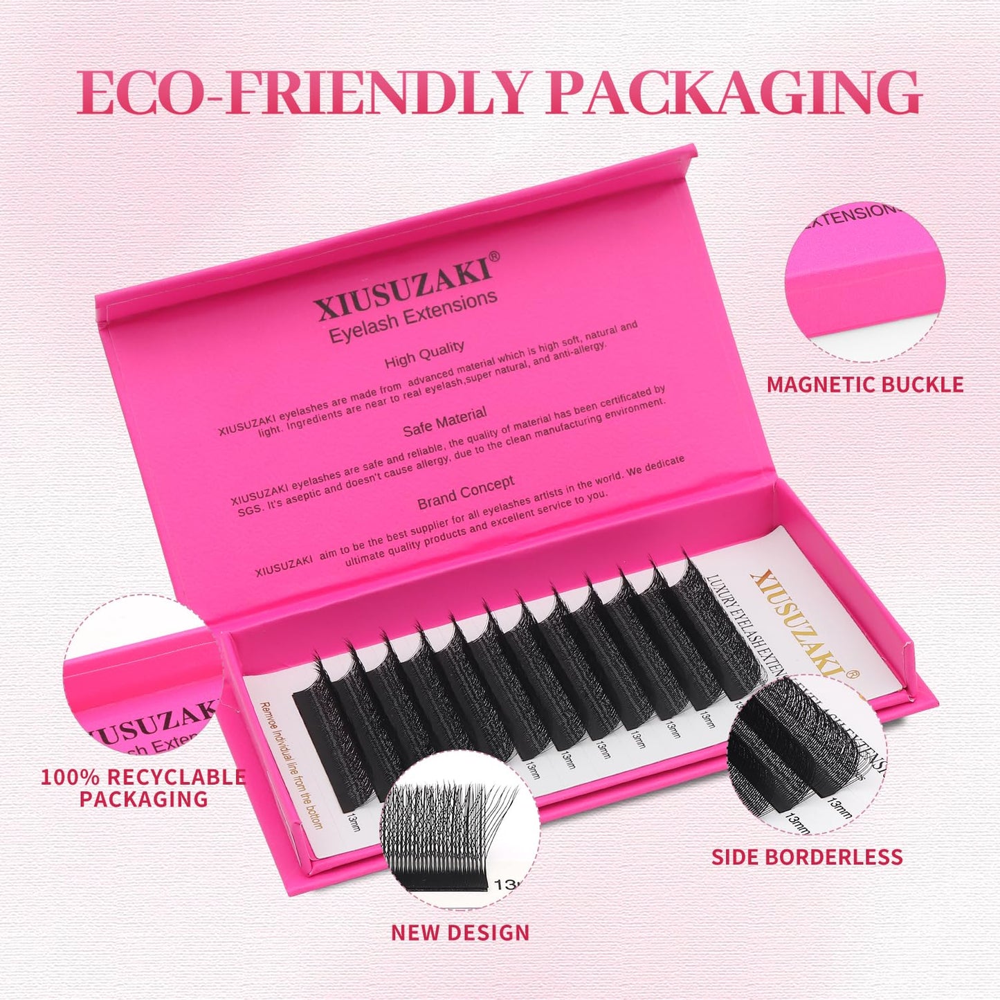 Lash Extensions Three Core Tips 3D Eyelash Extensions W Shape 0.07mm Thickness D Curl 15mm Premade Fans Easy Fan Volume Lashes Matte Black Crisscross(W-3D-Three Core-0.07-D,15mm)