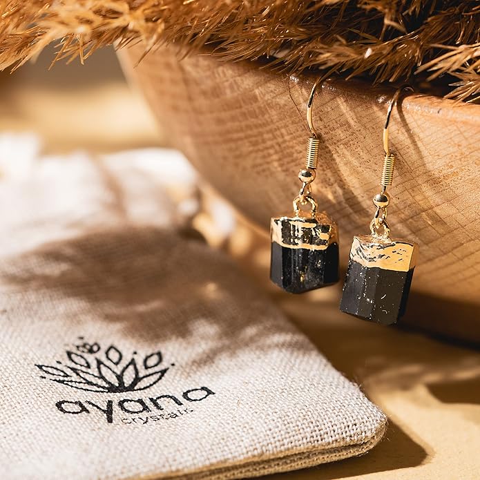 AYANA Healing Crystal Earrings for Women - Handmade Drop Earrings with Ethically Sourced Authentic Gemstones | Birthstone Jewelry for Women Trendy