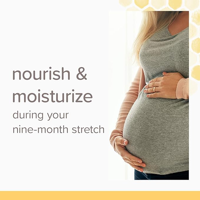 Burt's Bees Mama Belly Butter Stretch Mark Cream for Pregnancy Massages Body & Reduces Scar Appearance, Prenatal & Postnatal Tummy Skin Care, Shea Butter & Vitamin E Rich Formula, 6.5 Oz (Pack of 3)