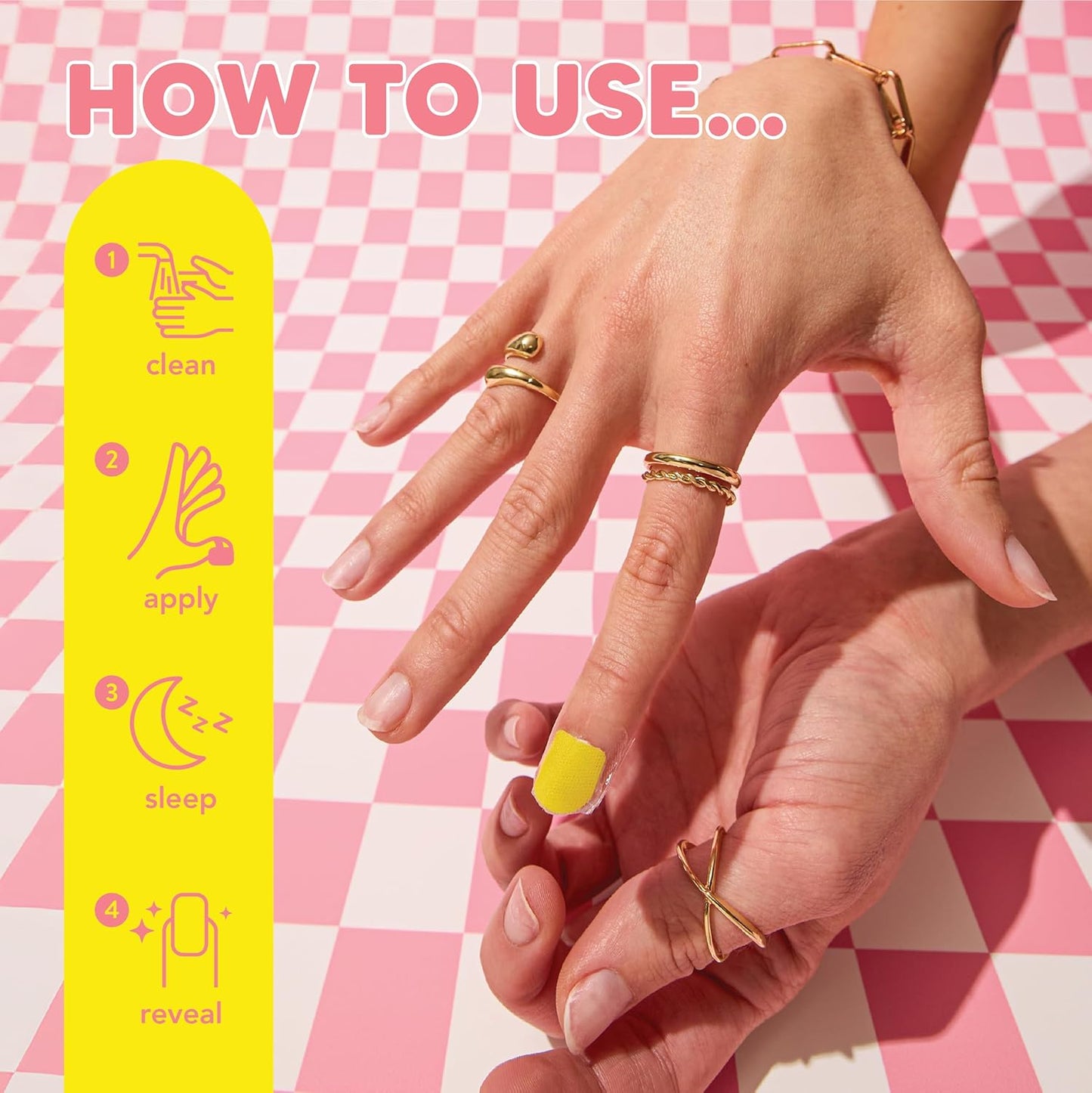 Onyx Professional Hard as Hoof S.O.S Nail Patches - Nail and Cuticle Strengthening Treatment Repair Patches, Nail Growth, Repair, 20 Count