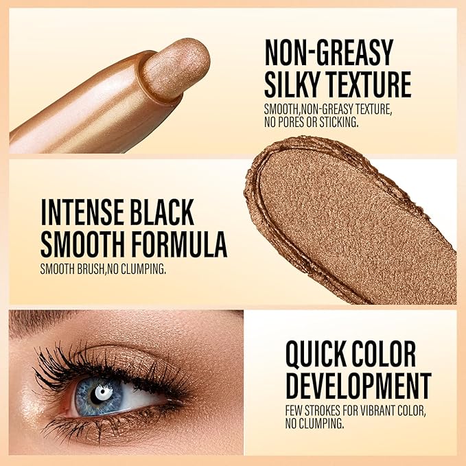 LANGMANNI Eyeshadow Stick,8 PCS Waterproof Multi-Color Eyeshadow Pen Set,Creamy Long-Lasting Eye Makeup Kit,Natural & Shimmer Shades Contour Stick,Perfect Gifts For Women (#G-8 Colors)