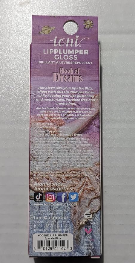 IONI LIP PLUMPER SPARKLE PINK GLOSS