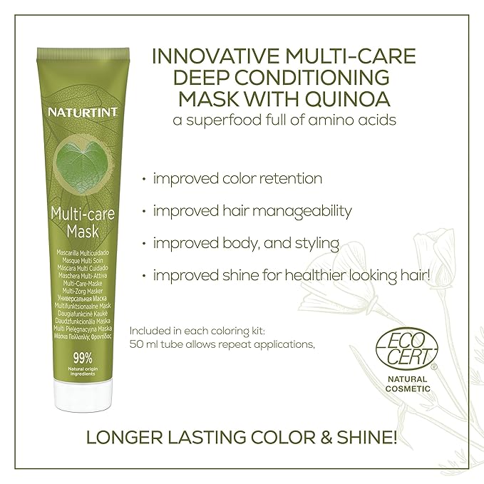 Naturtint 5R Fire Red Permanent Hair Color (Pack of 6), Ammonia Free, Vegan, Cruelty Free, up to 100% Gray Coverage, Long Lasting Results (Packaging may vary)