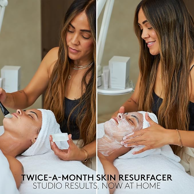 SHANI DARDEN SKIN CARE Triple Acid Peel, 2-Step Exfoliating Face Peel with Mandelic, Lactic & Glycolic Acids, Kaolin Clay Neutralizing Mask & Brush, Helps Improve Dark Spots & Skin Texture, 1.69 fl oz