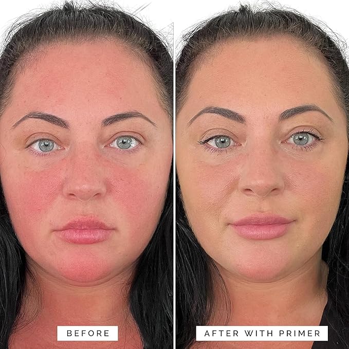 Elizabeth Mott Thank Me Later Color Correcting & Eye Primer Duo – Face Primer with Niacinamide for Redness Control & Smooth Makeup Base – Eye Primer for Long-Lasting, Crease-Free Eyeshadow – 30g + 10g