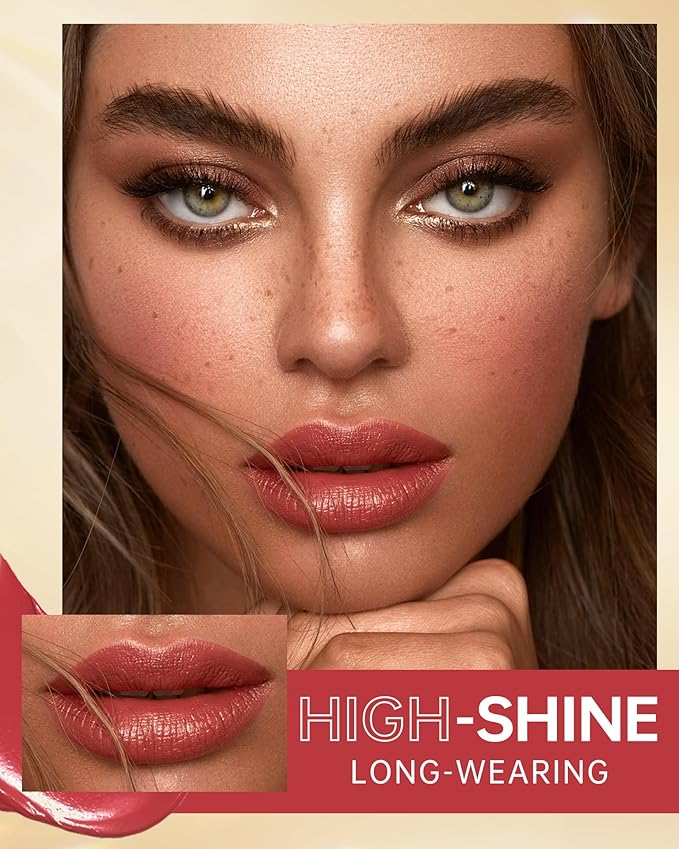 MAKI YIKA Red Lipstick for Women Moisture Hydrate Lipsticks Glossy Dark Lipsticks Sheer Finish Lightweight Tinted Lip Balm, Z09 Lip Morning