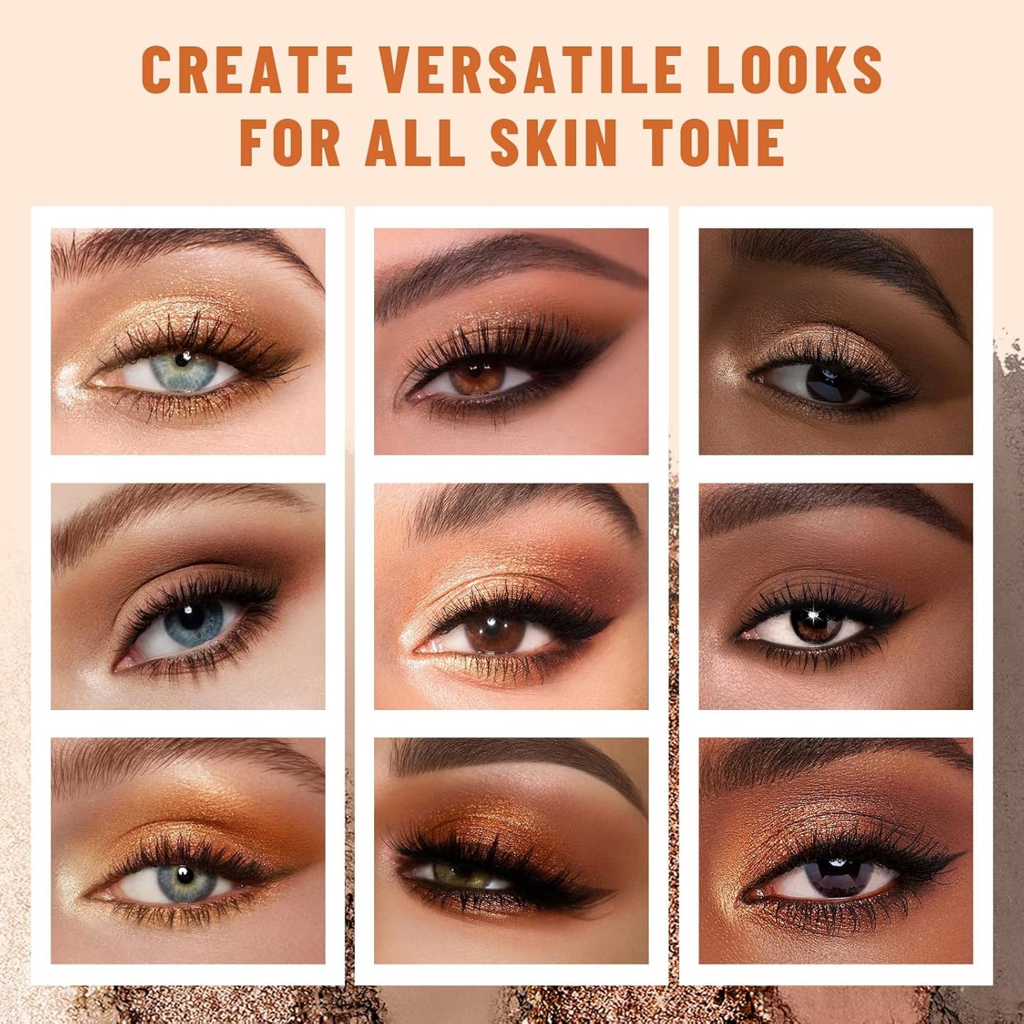 6 Colors Mini Eyeshadow Makeup Palette Caramel & Bronzed Neutral Tone Eye Shadow Matte & Shimmer Nude Make Up Pallet with Mirror Blendable Highly Pigmented Travel Size Gift Kit 05