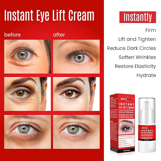 Rapid Reduction Eye Cream - Eye Cream Anti Aging Treatment for Dark Circles - Instant Under Eye Cream - Advanced Peptide Skin Tightening Formula - Instantly Removes Puffiness Wrinkles 20ml