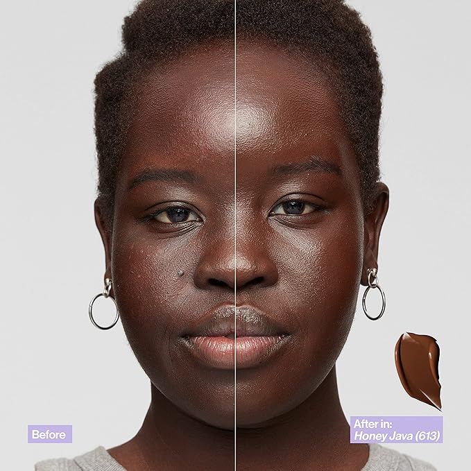 Revlon Illuminance Skin-Caring Liquid Foundation, Hyaluronic Acid, Hydrating and Nourishing Formula with Medium Coverage, 617 Ebony (Pack of 1)