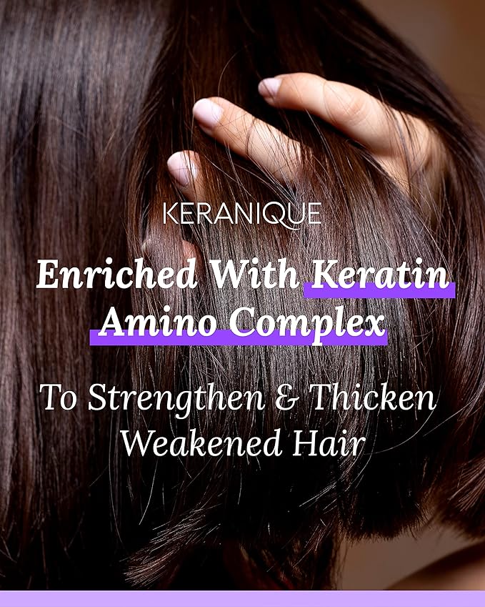 Keranique Volumizing Mousse for Women - Thickening and Styling Anti-Frizz Foam for Fine, Straight, Wavy, and Curly Hair