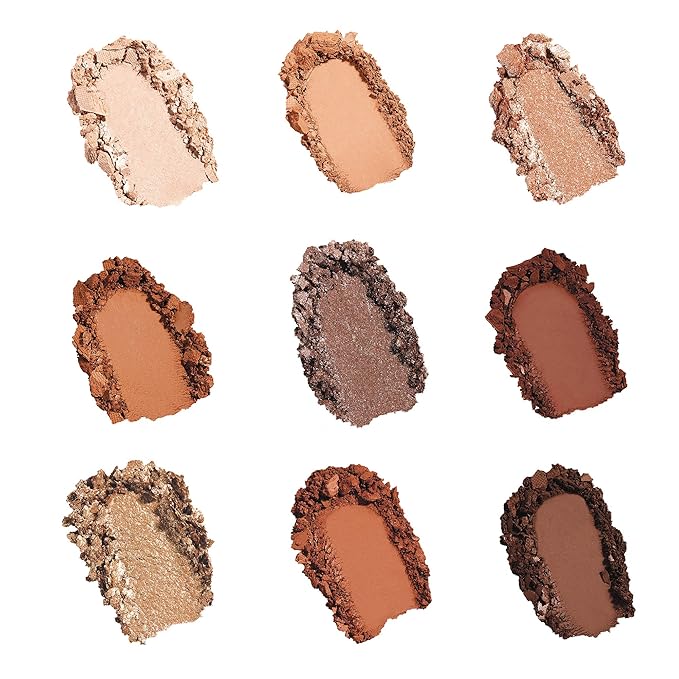 Sigma Beauty On-the-Go Eyeshadow Palette - Spicy - 9 Bold Eyeshadow Shades in Matte, Shimmer and Metalic Finishes - Highly Pigmented Vegan Eye Makeup Palette - Clean Beauty Products