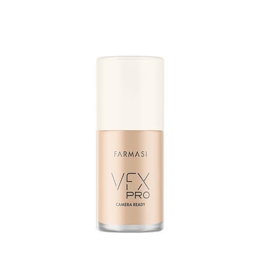 FARMASi Vfx Pro Foundation, Full Coverage Liquid Cream, Lightweight Long Lasting Coverage, Breathable Skin Moisturizer with Color True Matte Blending, Face Makeup, 1 fl. oz / 30 ml - Cool Light 01
