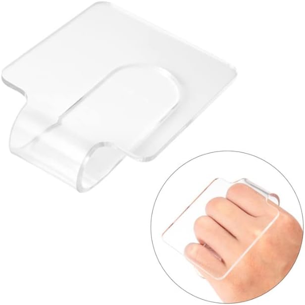 1 PCS Hand Makeup Mixing Palette Makeup Hand Palette Acrylic Nail Art Manicure Palette Eyeshadow Makeup Hand Palette Clear Makeup Palette for Makeup Blending