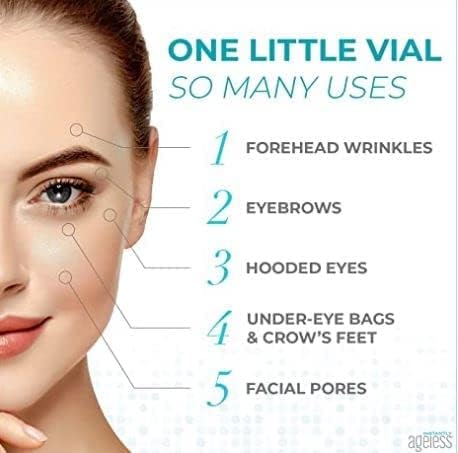 Instantly Ageless Facelift in A Box - Instant Eye Bag Remover Puffiness -1 Box of 25 Vials - Instant Under Eye Bags Remover - Wrinkle Tightener - Instant Wrinkle Remover for Face Instant Lift
