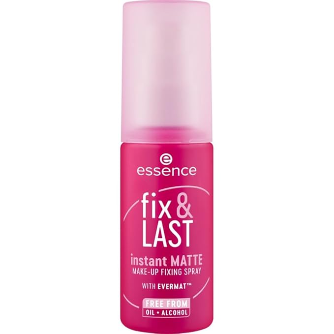 essence | Fix & Last Instant Matte Makeup Fixing Spray | Shine Control & Long-Wearing Formula | Vegan & Cruelty Free
