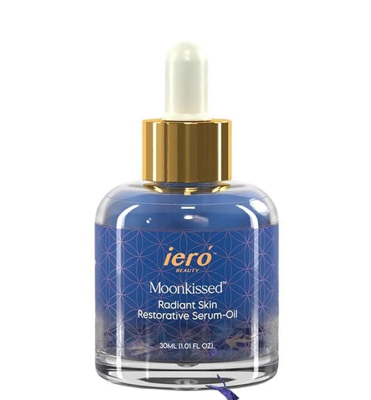 ieró Beauty Moonkissed Radiant Skincare Restorative Serum Oil | Face Moisturizer | Hydrating Face Oil | Anti Aging | Restore Suppleness | All Skin Types | Paraben & Silicone Free, 1 FL OZ/30ML