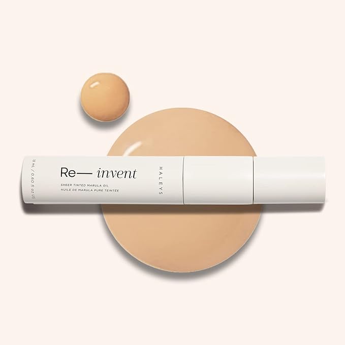 HALEYS Re-invent Sheer Tinted Marula Oil (Fair Cool), Skin Tint, Tinted BB Moisturizer, Tinted Foundation, Face Oil, Hydrate Skin, Flexible Shades, Low to Med Coverage, For All Skin Types