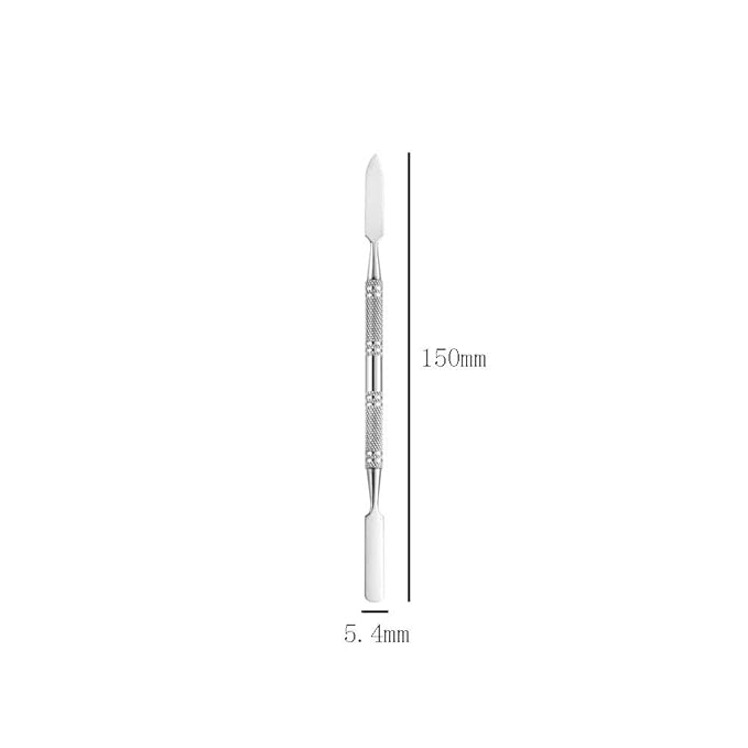 4 Pieces Makeup Spatula Cosmetics Mixing Spatula Stainless Steel Cosmetic Makeup Spatula Makeup Palette Spatula Tool Double Headed Makeup Stirring Spatula Makeup Accessories(150 mm, Silver)