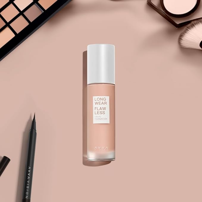 Liquid Foundation Makeup Natural True Skin Tone Full Coverage Concealer Flawless Complexion Blendable Longwear, 101, 1 fl. oz.