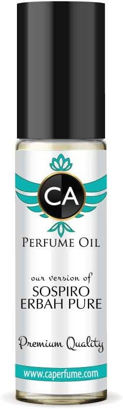 CA Perfume Impression of Erbah Pure For Women & Men Replica Fragrance Body Oil Dupes Alcohol-Free Essential Aromatherapy Sample Travel Size Concentrated Long Lasting Roll-On 0.3 Fl Oz/10ml
