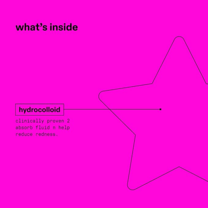 Starface Party Pack BIG PACK Hydro-Stars, Colorful Hydrocolloid Pimple Patches, Absorb Fluid and Reduce Redness, Cute Star Shape (96 Count)