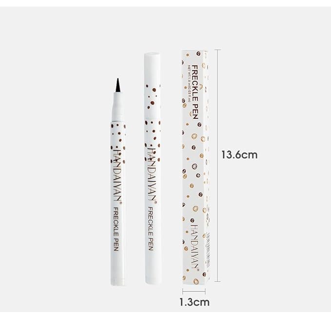 Freckle Pen Face Concealer Point Out Natural Waterproof Longlasting Fake Freckles 2 Pcs Light Brown & Natural Coffee