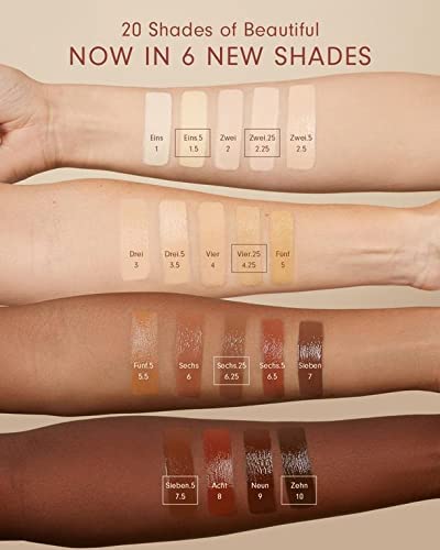 Monika Blunder Beauty - Blunder Cover Foundation, Concealer - Shade: 1 - Eins - Very Fair, Neutral Undertones, Clean Beauty, All-In-One, Cruelty-Free, Vegan - 0.62 oz