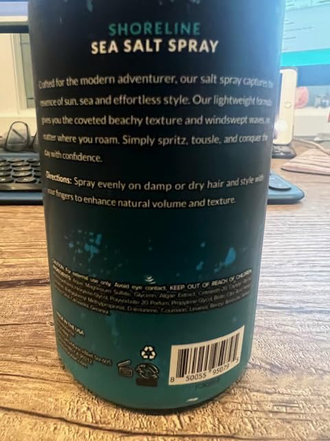 FoxyBae Sea Salt Spray for Men - Texture Spray for Hair - Surf Spray to Add Volume for Tousled Hair - Texturizing Spray for Waves - Sea Salt Spray for Hair - with Biotin - 8 fl oz
