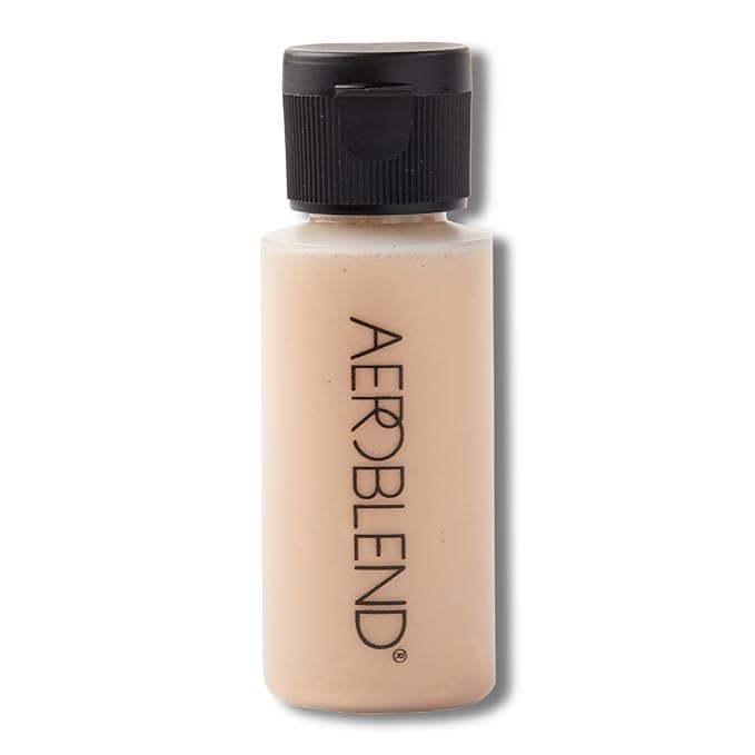 AEROBLEND Airbrush Foundation Makeup (O35) Professional, Water-Based, Buildable, Long-wearing, For all skin types, 1 oz