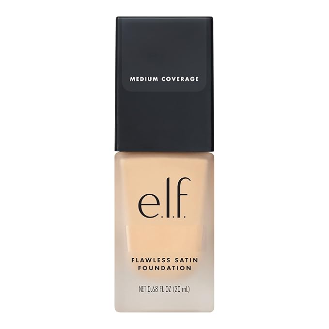 e.l.f. Flawless Finish Foundation, Lightweight & Medium Coverage, Semi-Matte Finish, Lily, 0.68 Fl Oz (20mL)