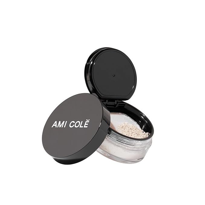 Ami Colé Skin Melt Talc-Free Loose Setting Powder Translucent, face powder, makeup, finishing powder, lightweight